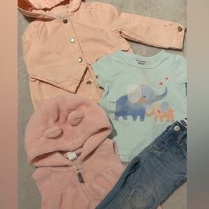 12-18 Month- Kids Jacket, Vest, Jeans and Top